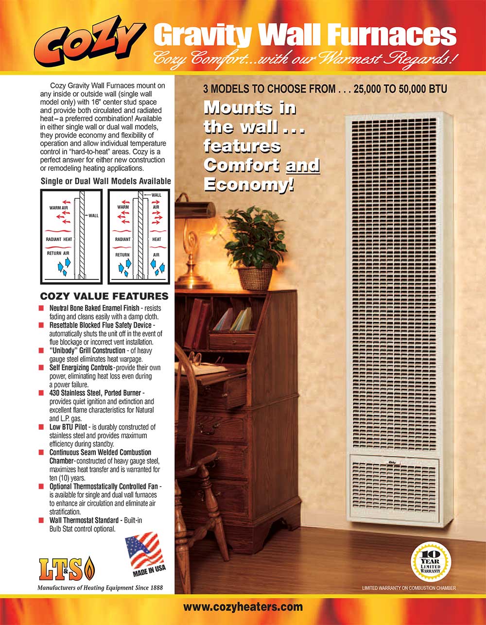 Cozy wall furnace wall heater installation prices
